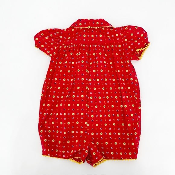 Jacadi Bubble Red Yellow Flowers 18 Months - Picture 2 of 5